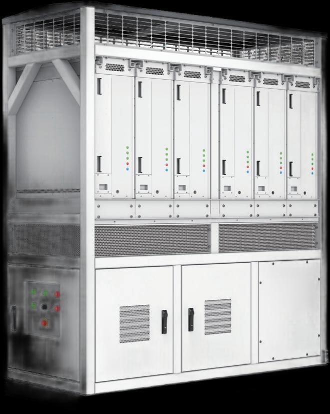 ROCHE 836kWh — vnitřní uspořádání PCS modulů